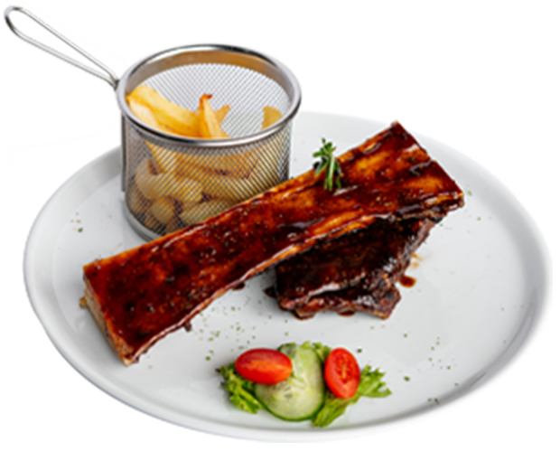 Plate of Grilled Ribs
